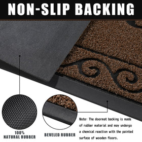 Yimobra mat with non-slip rubber backing for safer entry.