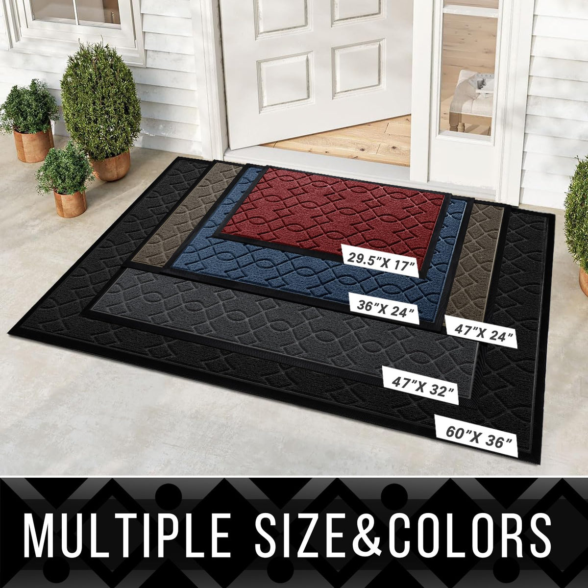 Yimobra mat moisture-absorption surface keeps entryways dry after rain