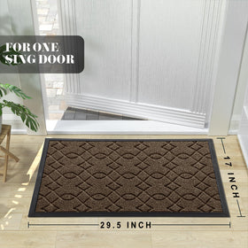 Yimobra doormat with non-slip backing stays in place and protects floors