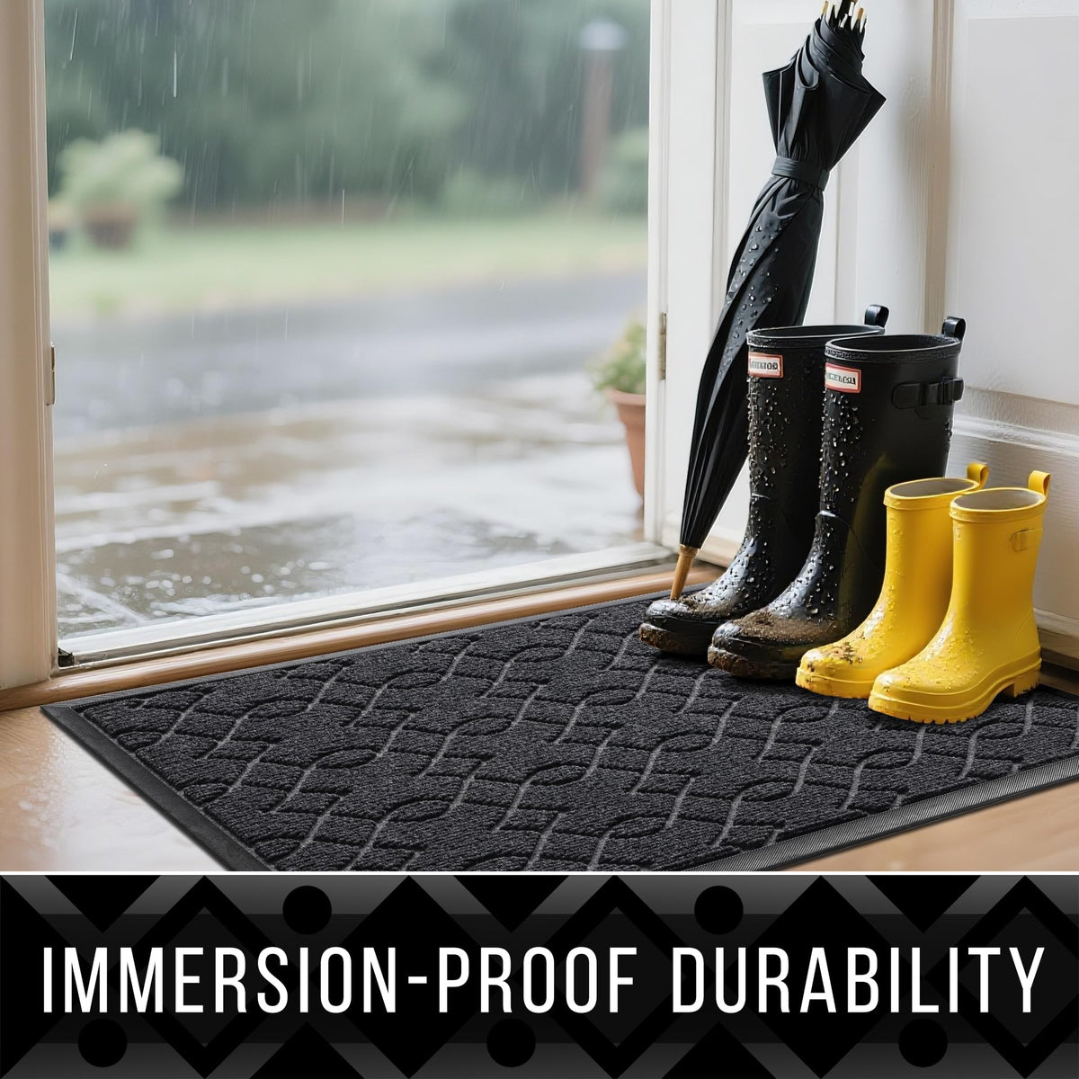 Yimobra outdoor mat rugged sturdy material withstands weather