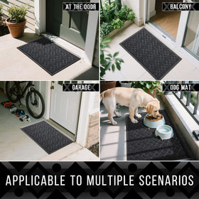 Yimobra outdoor mat thin profile 0.2 inch fits under doors