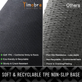 Yimobra outdoor mat is easy to clean and quick to dry