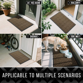 Yimobra front-door mat for indoor and outdoor spaces blends with decor
