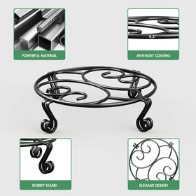 Yimobra plant stand with 12 supporting points keeps pots level and stable.