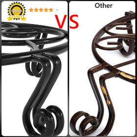 Yimobra plant stand shows four-point stability for level planter placement.