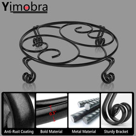 Yimobra plant stand with rustproof coating for long-lasting outdoor use.