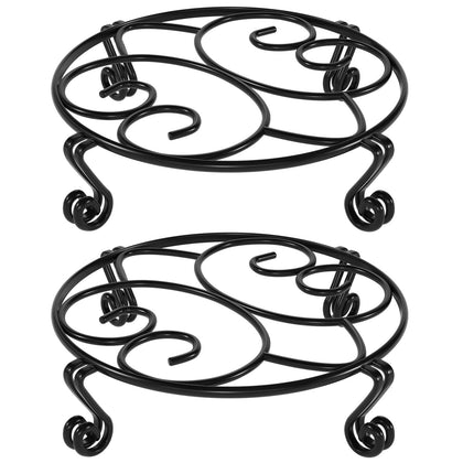 Yimobra plant stand shows rugged metal frame supporting heavy pots indoors and outdoors.