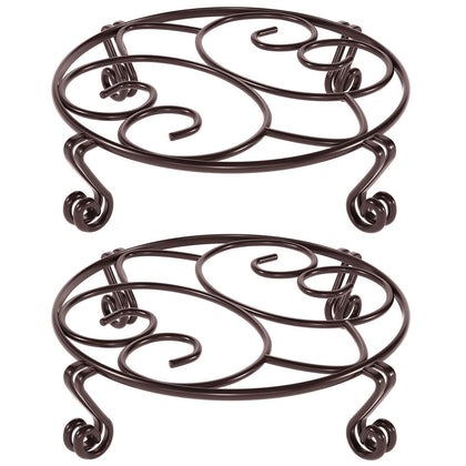 Yimobra round plant stand 9.4-inch base supports heavy pots securely