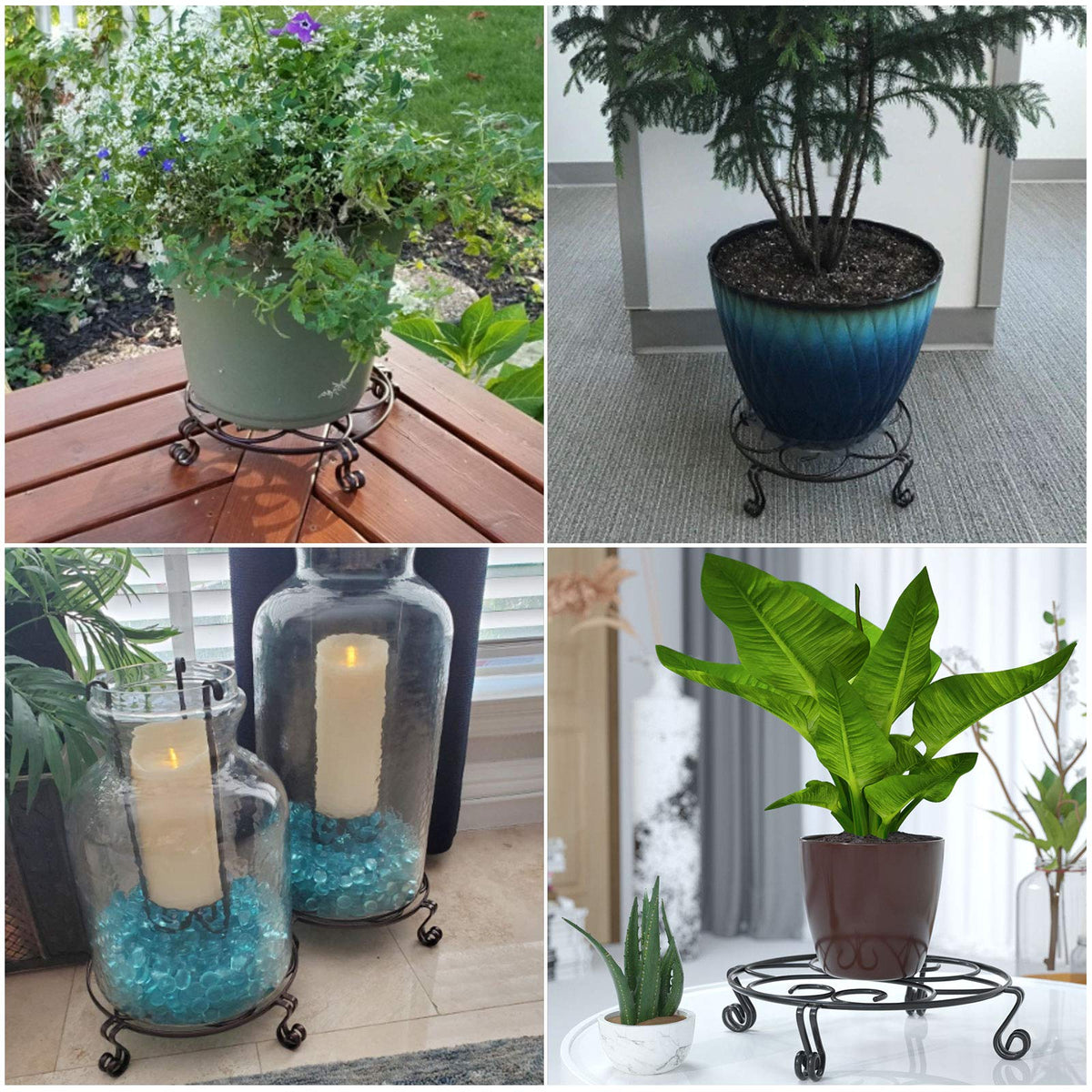 Yimobra three sizes (9.4, 10.2, 11.8 in) fit various planters.