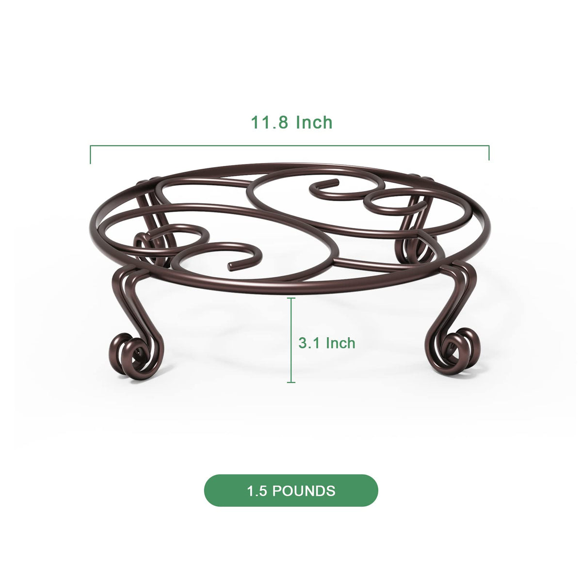 Three size options for Yimobra stands: 9.4, 10.2, 11.8 inches