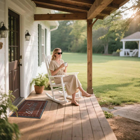 Yimobra mat non-slip backing provides secure footing at entry