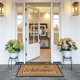Yimobra mat placed at entrance, hall or patio for versatility