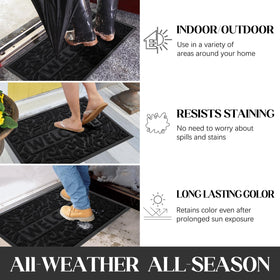 Yimobra mat absorbs moisture, keeping floors dry after rain.