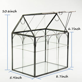 Yimorence office desk display terrarium for workspace greenery