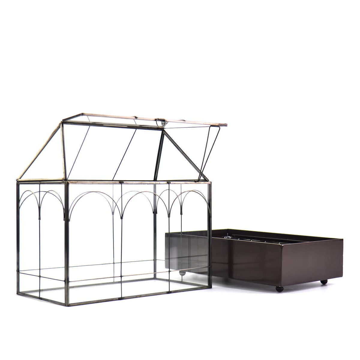 YIMORENCE V swing lid terrarium for adjustable airflow