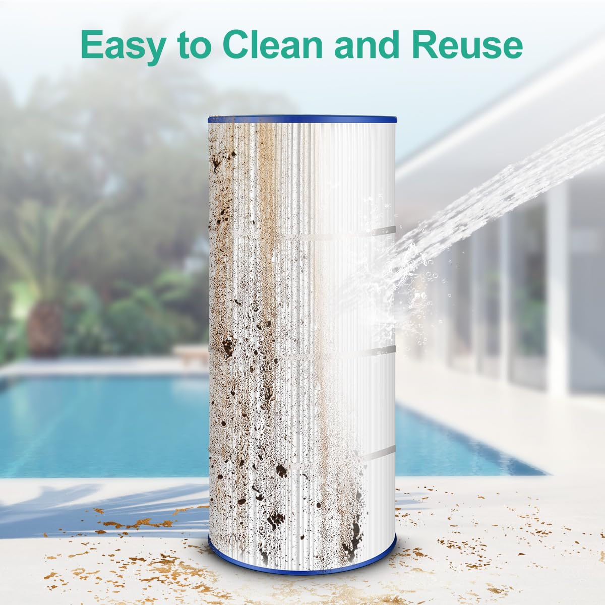 Ying-ti PLF100A filter works with Pentair R173215 for clear pool water