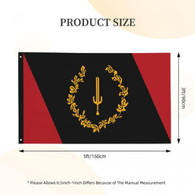 Double-stitched edges on the YINGFAN flag for lasting wear