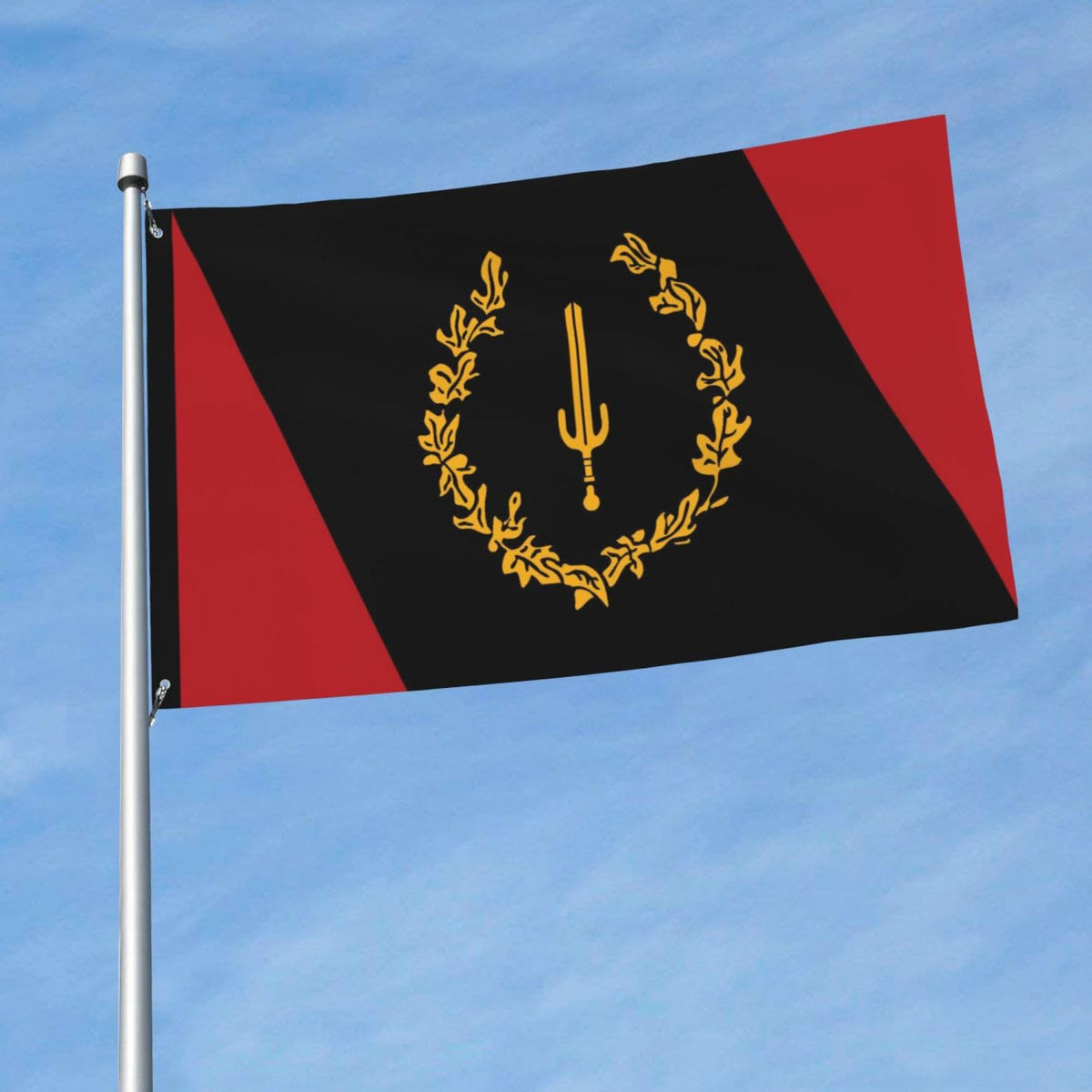 YINGFAN flag shown on a flagpole for outdoor display versatility