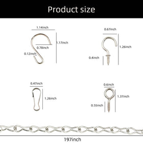 YINGFENG silver-coated iron chain offers corrosion resistance for outdoor use