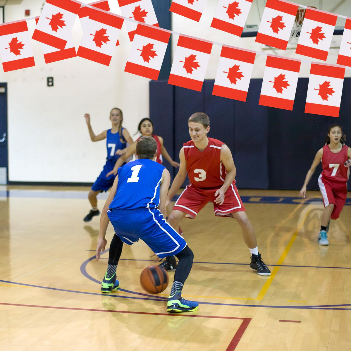 Yingnner Canada flag banner classroom decor enhances cultural displays