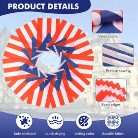Yingnner Puerto Rico flag banner wall display ideal for celebrations and classroom decor.
