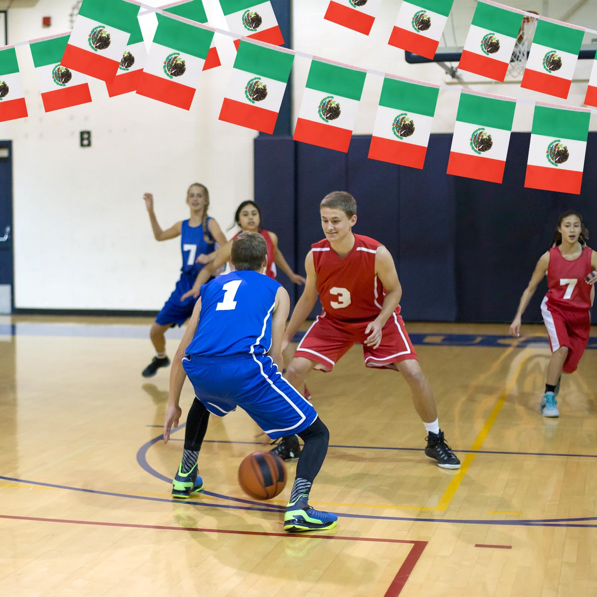 Yingnner Mexico flag banner used at sports events to boost team spirit