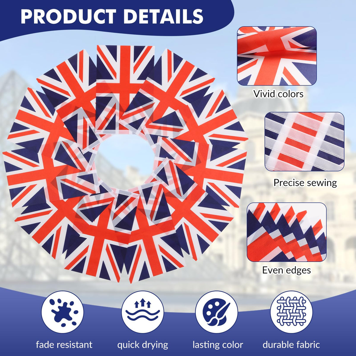 Yingnner Union Jack classroom display brightens learning space.