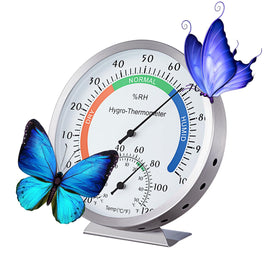 YingWing hygrometer with colorful dial scales helps spot comfort zones at a glance.