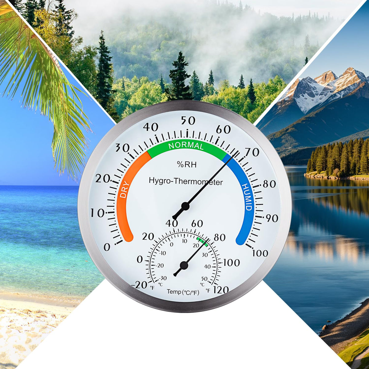 YingWing indoor outdoor hygrometer suits homes, offices, gardens, and patios.
