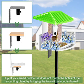 YINGYM outdoor bird feeder in a garden setting for watching.