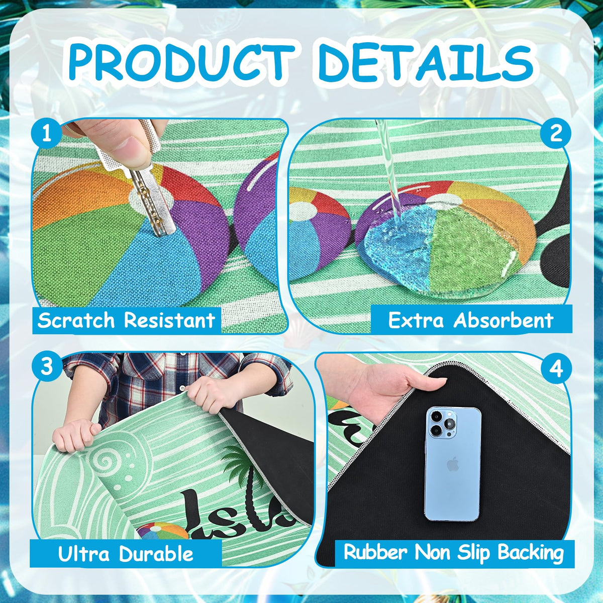 Yinhua pool doormat easy-care design simplifies cleaning after outdoor use