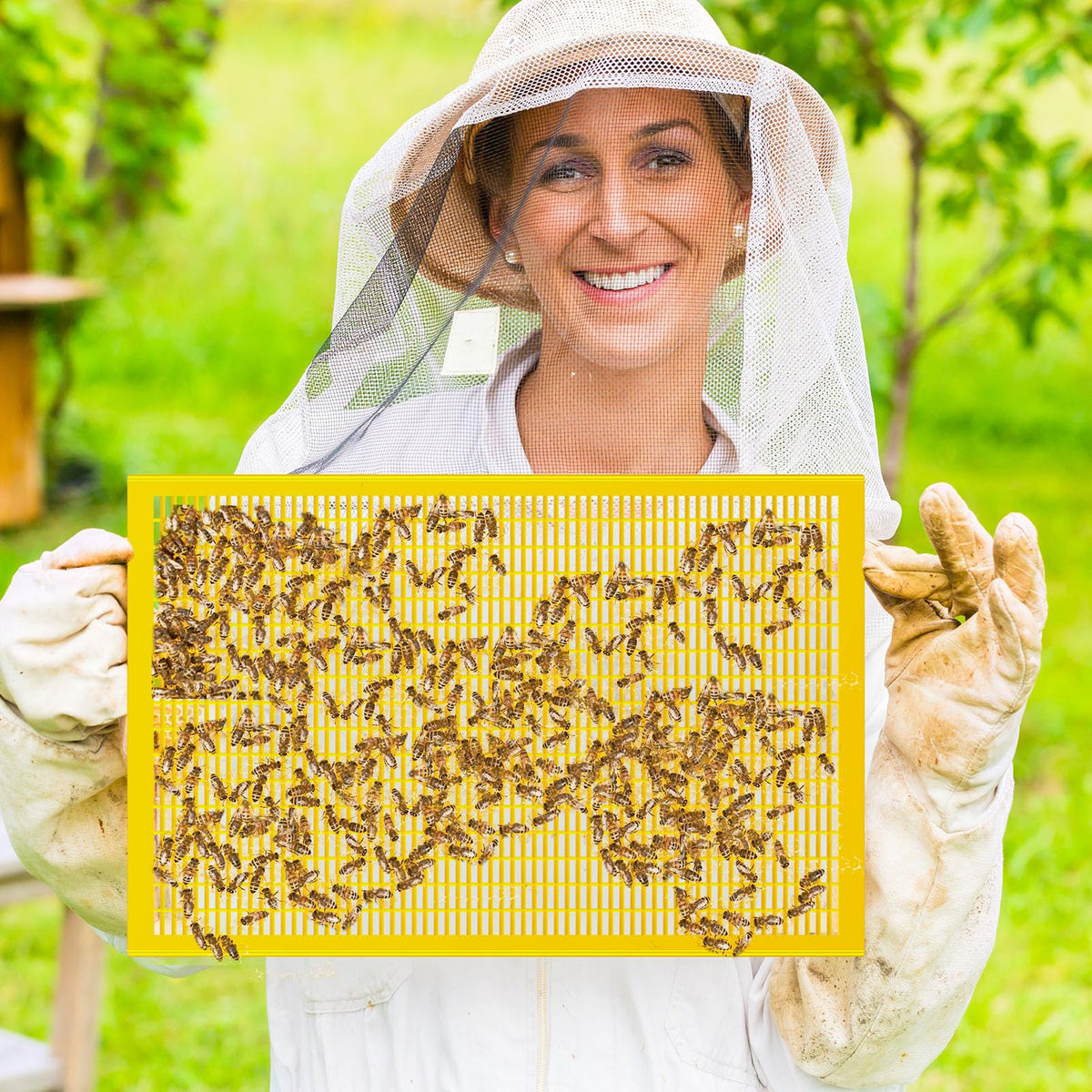 14x20-inch excluder helps brood control in 8-frame hives