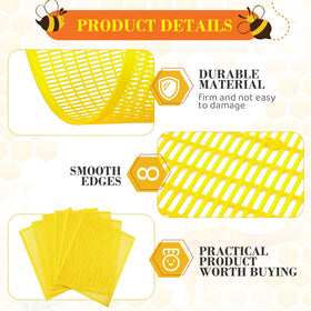 Plastic excluder with oval grooves for smooth bee movement