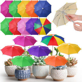 Yinkin plant umbrella 10-pack colorful canopy protects small plants from sun and adds color