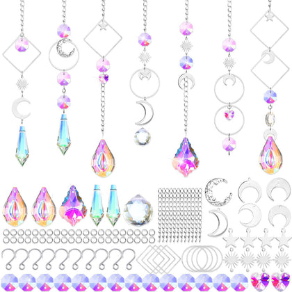 Yinkin AB crystal beads 38mm for sun catchers enhance rainbow reflections