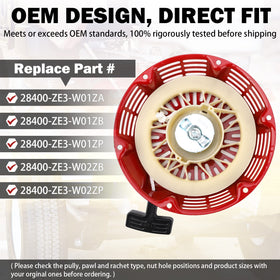 Reinforced 4mm pull cord on Yinlowa starter for high tension use