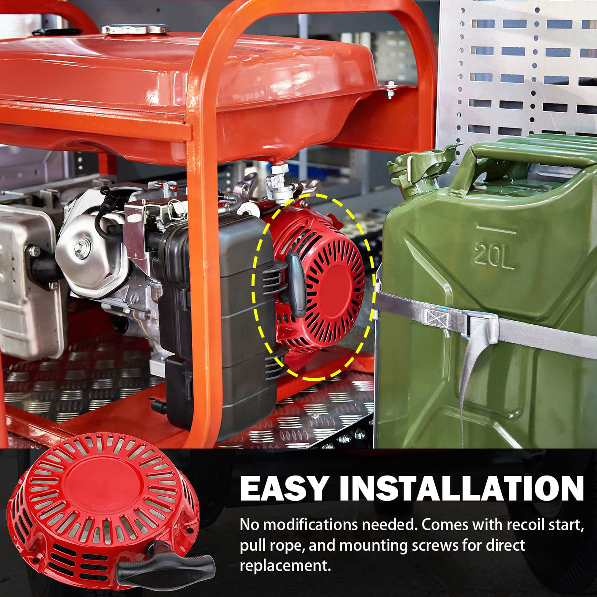 Yinlowa recoil starter for Honda GX200 supports quick ignition and dependable starts