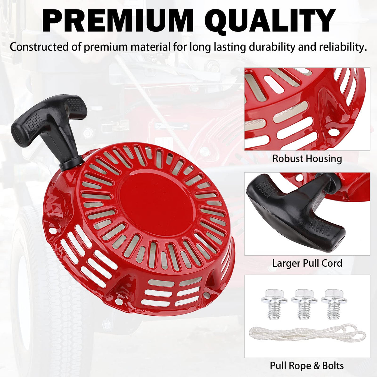 Yinlowa recoil starter for Predator 212cc shows strong performance for power units
