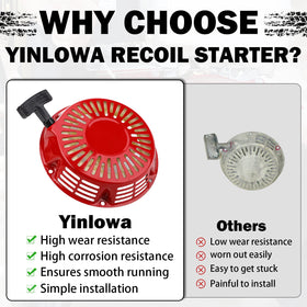 Warranty card and packaging for Yinlowa recoil starter