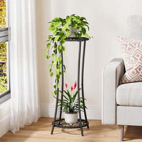 Corner YINMIT plant stand for indoor-outdoor use optimizes balcony space.