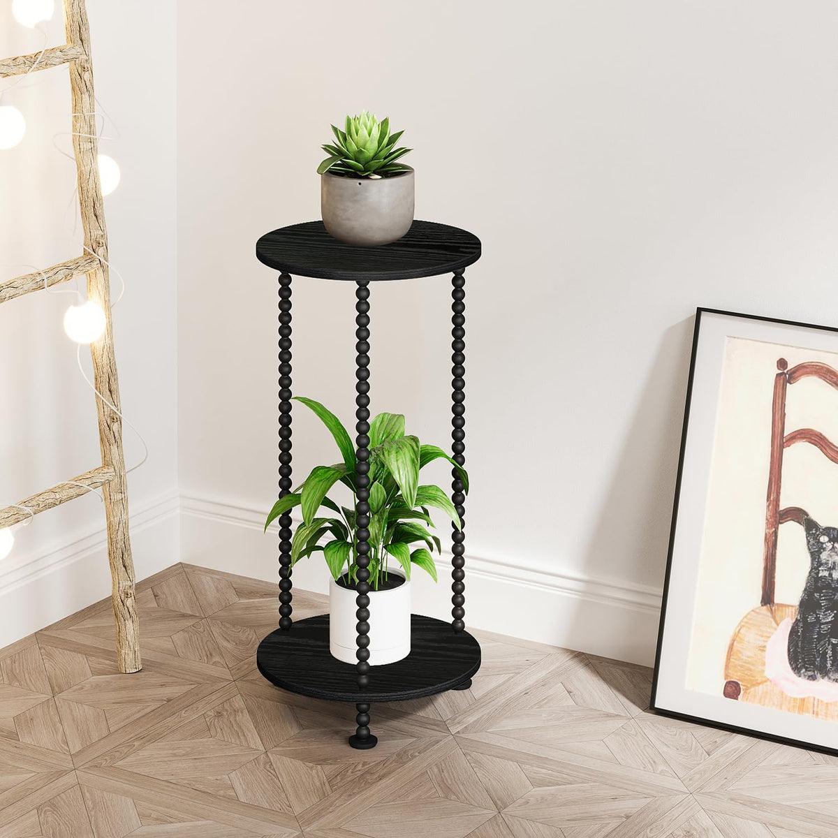 YINMIT entryway display shelf for plants and decor
