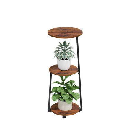 YINMIT 3-tier indoor plant stand displaying multiple pots in a tidy corner