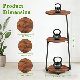 YINMIT cross-braced base provides stable support for heavier pots
