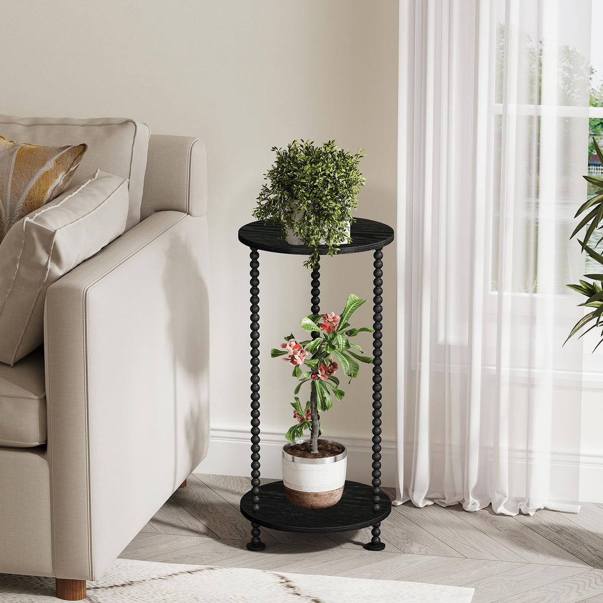 YINMIT vintage design plant shelf complements any decor