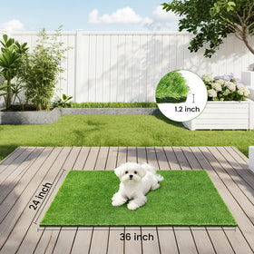 Yinoos artificial turf for potty training offers quick-drying surface and easy cleanup