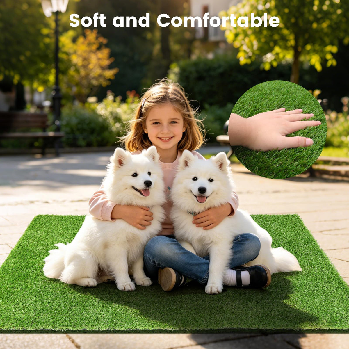 Yinoos low-maintenance pet lawn saves time on upkeep and mowing