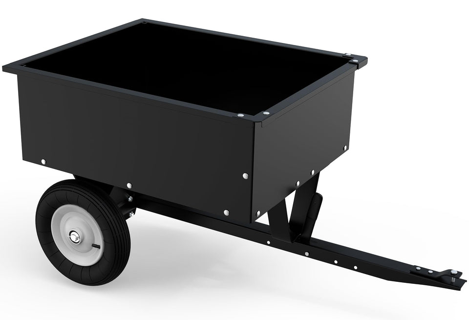 YINTATECH 350lbs dump cart with large capacity for mulch and gravel.