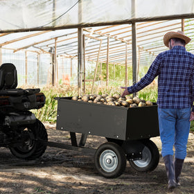 Compact design enables turning in tight spaces around property.