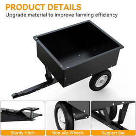 Detachable tailgate on the YINTATECH cart for flexible loading.