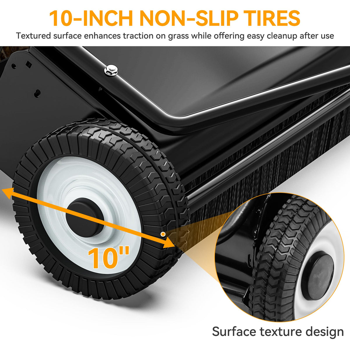 YINTATECH dumping rope allows debris release from tractor seat